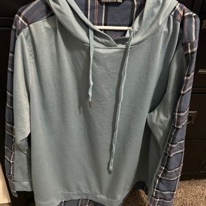 Flannel hoodie never worn